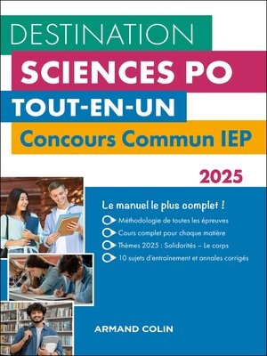 cover image of Destination Sciences Po--Concours commun IEP 2025